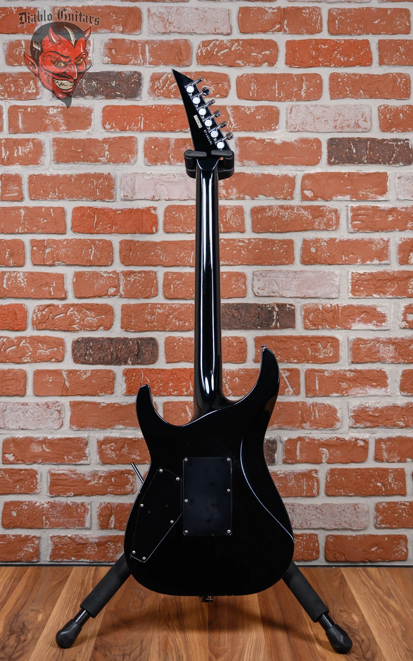 ESP M-1 Custom Pre Lawsuit Headstock Black 1987 w/OHSC - Image 7