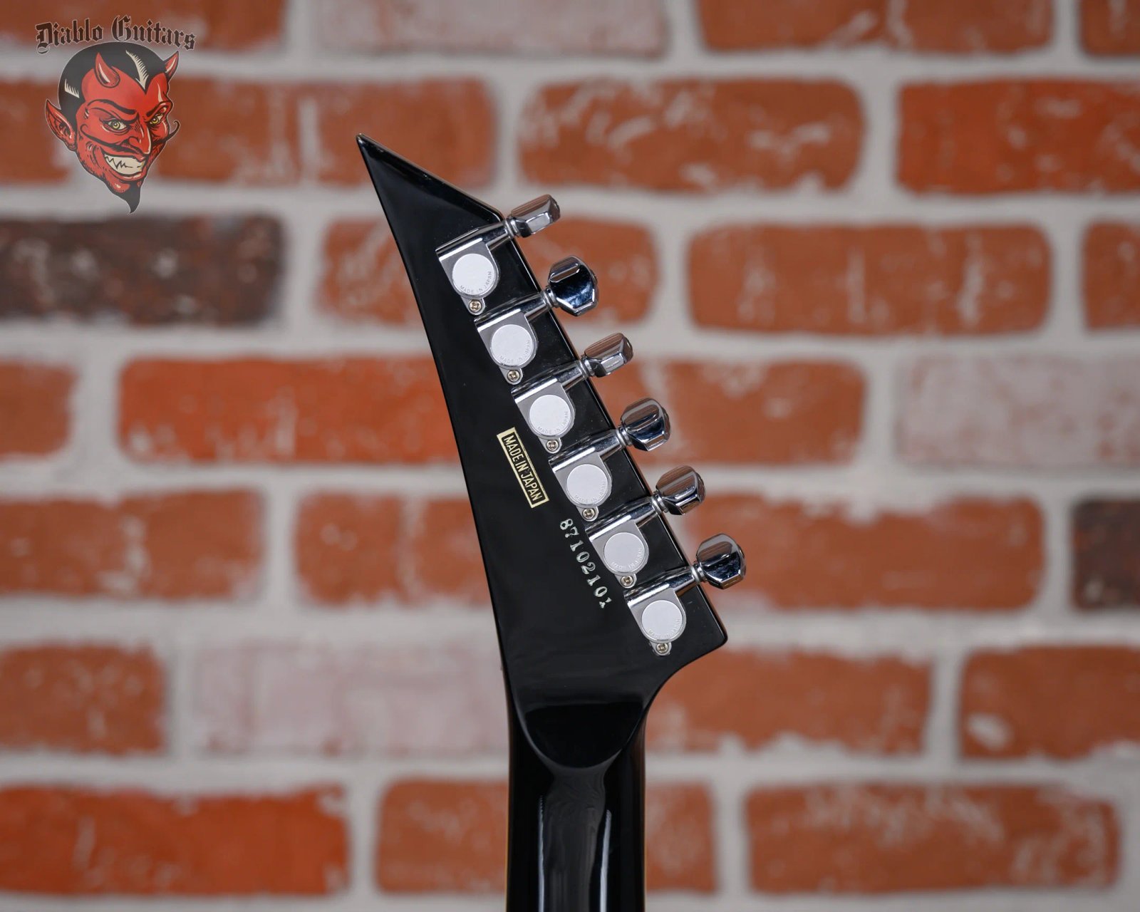 ESP M-1 Custom Pre Lawsuit Headstock Black 1987 w/OHSC - Image 10