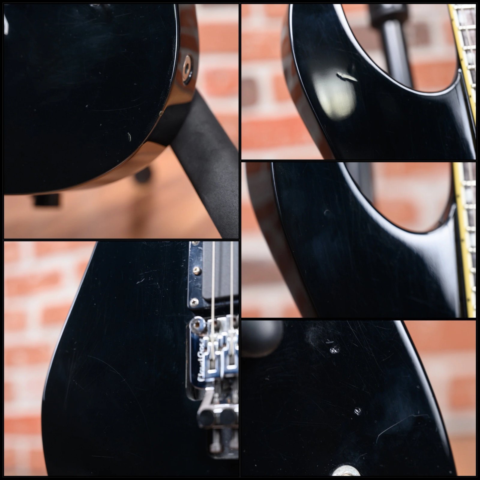 ESP M-1 Custom Pre Lawsuit Headstock Black 1987 w/OHSC - Image 12