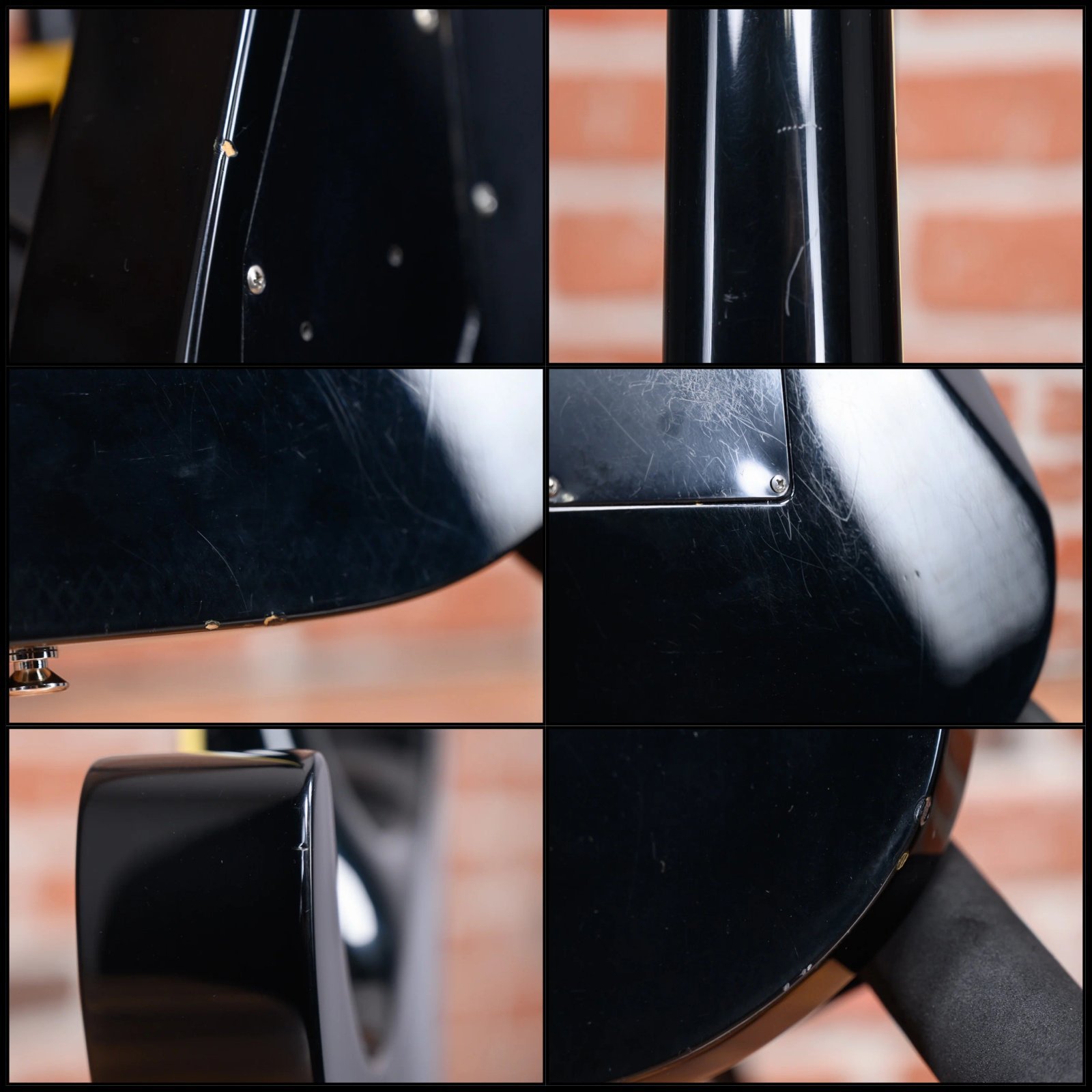 ESP M-1 Custom Pre Lawsuit Headstock Black 1987 w/OHSC - Image 14