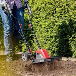 Alternative view of Scheppach Electric tiller MTE460 | 1500W | 450mm Width & 220mm Working Depth | Equipped with 24 Knives | Requires Low Maintenance | Folding Handlebar | Ideal for vegetable garden
