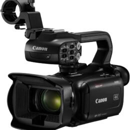 Alternative view of Canon XA60 Professional UHD 4K Camcorder (5733C002) + 64GB Memory Card + BP828 Battery + Charger + Filter Kit + Bag + LED Light + Card Reader + HDMI Cable + Memory Wallet + Cap Keeper + More (Renewed)