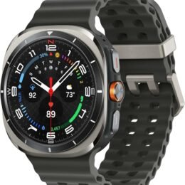 SAMSUNG Galaxy Watch Ultra 47mm LTE AI Smartwatch Titanium Gray with Black Band (Renewed)