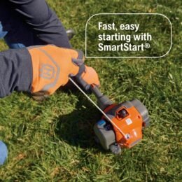 Alternative view of Husqvarna 122L Gas String Trimmer, 22-cc, 2-Cycle, 17-Inch Straight-Shaft Gas Weed Eater with Lightweight Design and T25 Trimmer Head