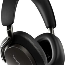 Bowers & Wilkins Px8 S2 Wireless Over-Ear Headphones, Active Noise Cancelling & Transparency Mode, High-Res Playback, 30H Playtime with Quick Charge Support, Bluetooth Headphones, Onyx Black