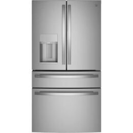 Alternative view of GE Profile 27.9-cu ft Smart French Door Refrigerator with Ice Maker and Door within Door (Fingerprint-resistant Stainless Steel) ENERGY STAR
