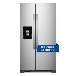 Alternative view of Whirlpool 24.6-cu ft Side-by-Side Refrigerator with Ice Maker (Fingerprint Resistant Stainless Steel)