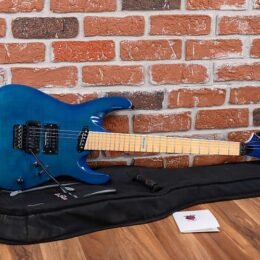 Alternative view of Belanger Guitar Company Custom Shop SM-1 Prototype Transparent Blue 2000s w/Gigbag