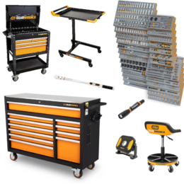 GEARWRENCH 1268 Piece Master Mechanics Tool Set in Premium Modular Foam Trays with GSX Mobile Tool Storage