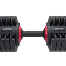 CRIVIT Kurzhantel, verstellbar, ca. 25 kg, 5 Gewichtsstufen