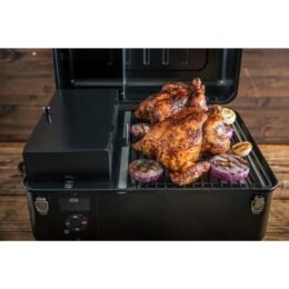 Alternative view of Ranger Pellet Grill and Smoker in Black