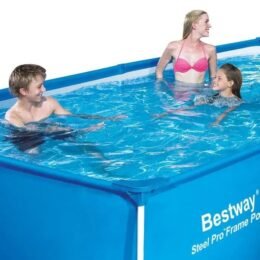 Alternative view of Kit Piscine hors sol tubulaire BESTWAY - Steel Pro™ - 400 x 211 x 81 cm - Rectangulaire (Livrée avec une pompe de filtration)