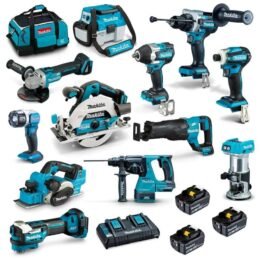Kit combinato MAKITA 18V Brushless 12 pezzi 3 x 5,0 Ah DLX1202TX1