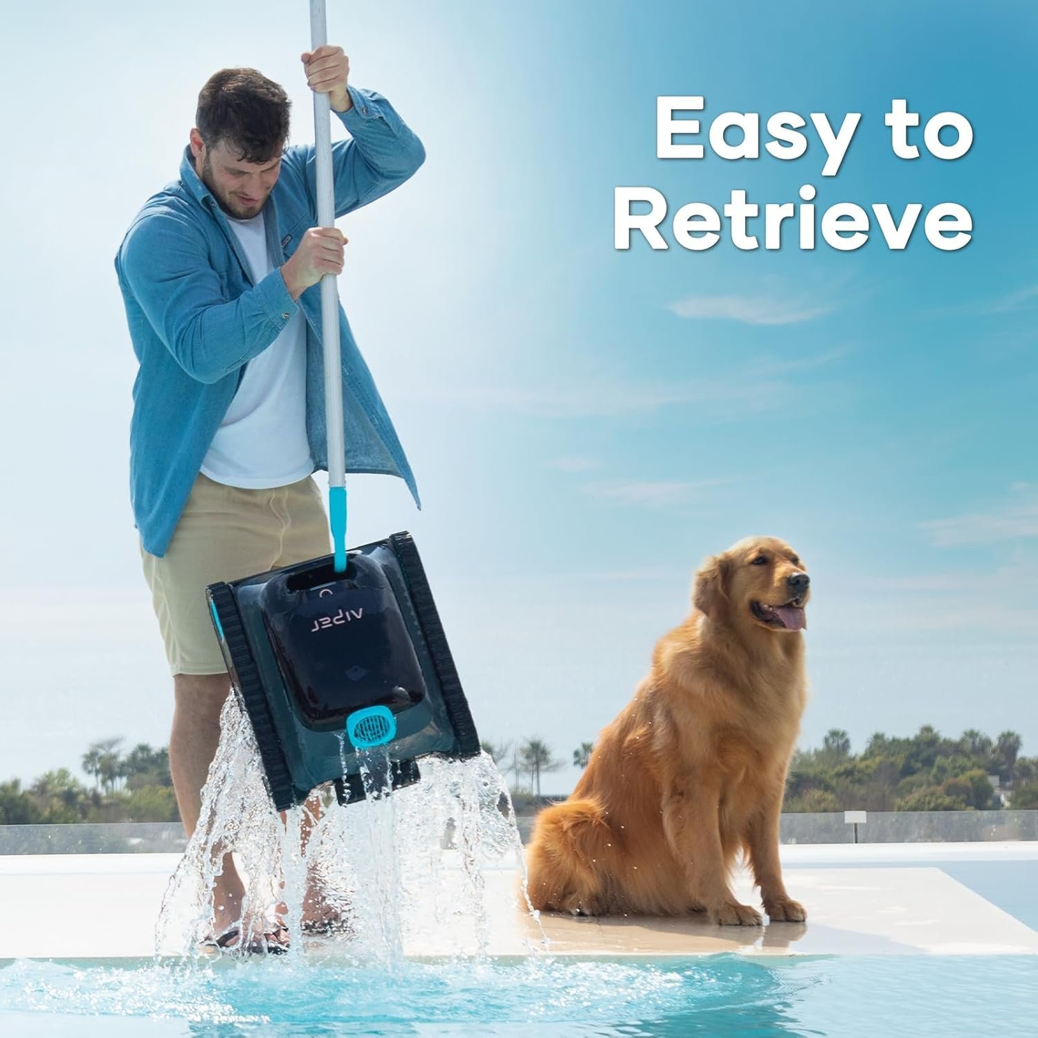 AIPER Scuba S1 Robot Pool Floor and Walls, Water Line, Cordless Pool Vacuum, 4 Modes, 150Min Battery Life, Climbing Walls, Intelligent Navigation 2.0, Ideal for In-Ground Pools 150㎡ - Image 7