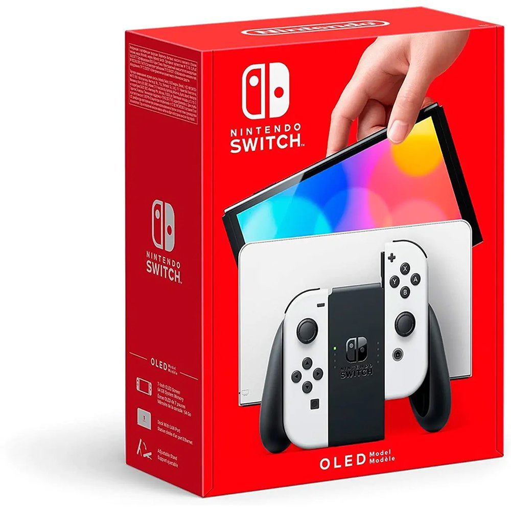 Nintendo - Geek Squad Certified Switch - OLED Model with White Joy-Con - White - Image 8