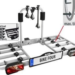 Alternative view of EUFAB 11437 Bike Four Bicycle Carrier