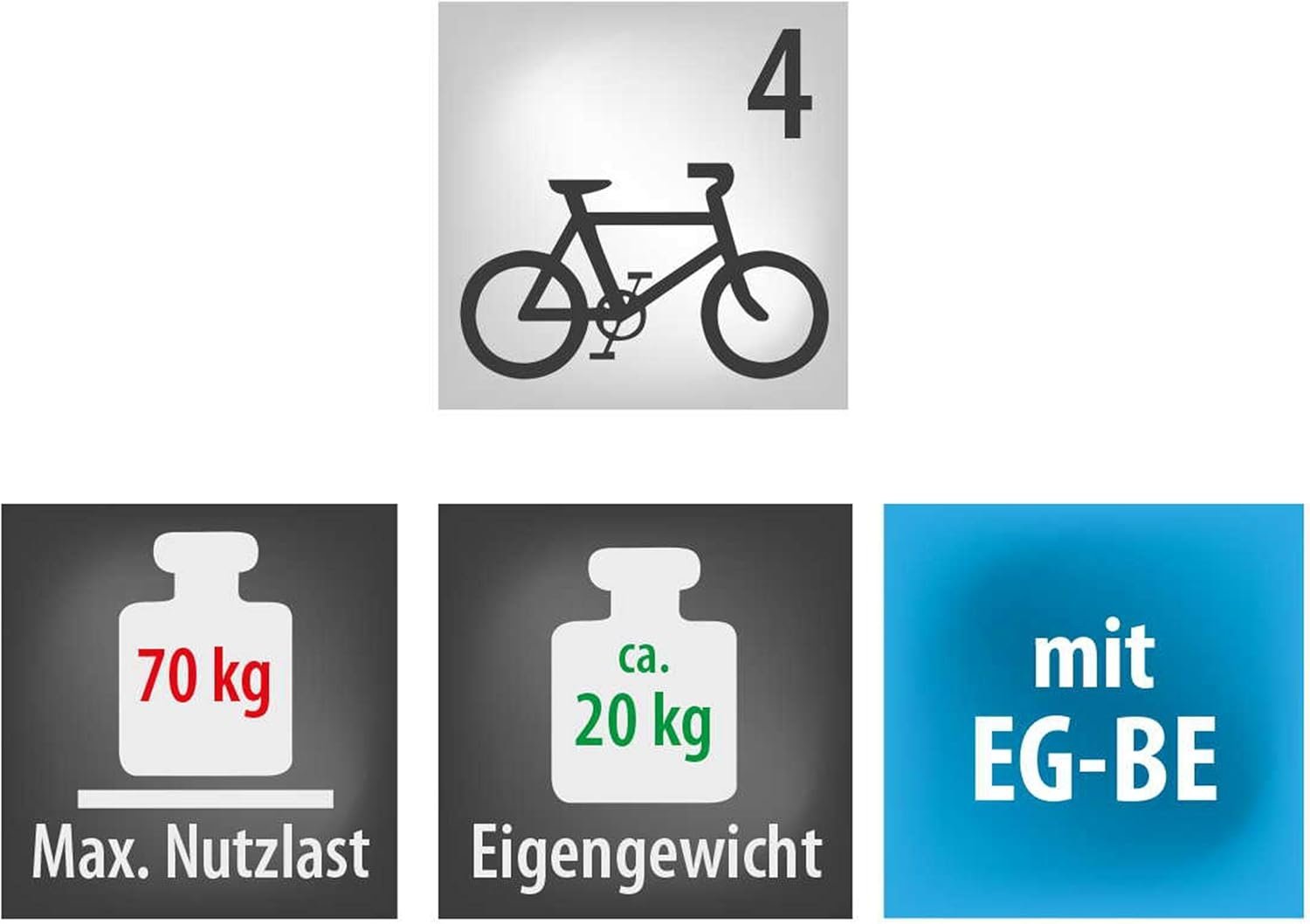 EUFAB 11437 Bike Four Bicycle Carrier - Image 6