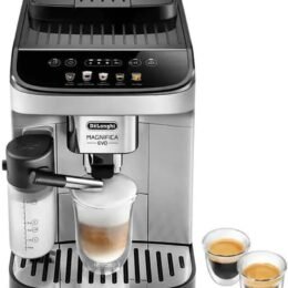 De'Longhi De'Longhi Magnifica Evo Automatic Espresso & Cappuccino Machine with Latte Crema System, 9.45 in. x 17.32 in. x 14.17 in., Chrome