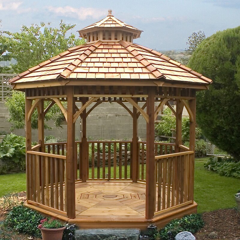 Bayside 10 Ft. W x 10 Ft. D Cedar Patio Gazebo - Image 2