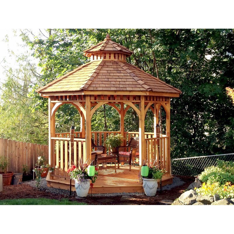 Bayside 10 Ft. W x 10 Ft. D Cedar Patio Gazebo - Image 11