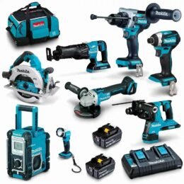 Alternative view of MAKITA 18V BRUSHLESS 8 PIECE 2 X 5.0AH COMBO KIT DLX8039TX1 SKU ..176551 MPN DLX8039TX1