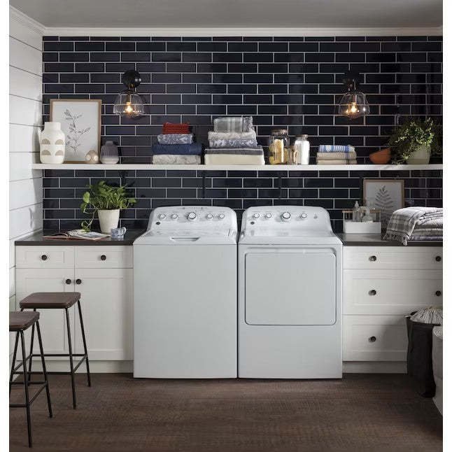 GE 4.5-cu ft High Efficiency Agitator Top-Load Washer (White) - Image 10