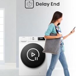 Alternative view of Hisense WFQA1014EVJM Freestanding 10 KG Programs 1400 RPM White Energy Rating E