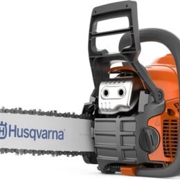 Husqvarna 130 Gas Powered Chainsaw, 38-cc 2-HP, 2-Cycle X-Torq Engine, 16 Inch Chainsaw with Automatic Oiler, For Wood Cutting and Tree Pruning