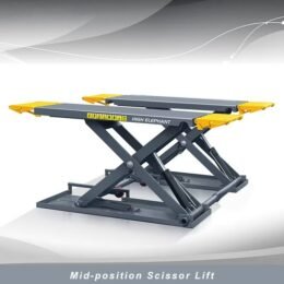 Mobile Auto Shop Hydraulic Scissor Lifting Machine MID Rise Portable Car Lift