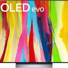 LG C2 Series 55-Inch Class OLED evo Smart TV OLED55C2PUA, 2022 - AI-Powered 4K TV, Alexa Built-in, Dark Silver