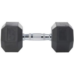 CRIVIT Hexagonhantel, 10 kg, mit gusseisernem Kern