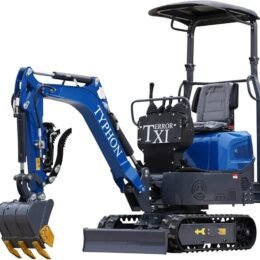 Terror XI Storm Mini Excavator �C 1.1 Ton Trench Digger with Boom Swing, Hydraulic Thumb Clip, Bucket, Hydraulic Oil Cooler