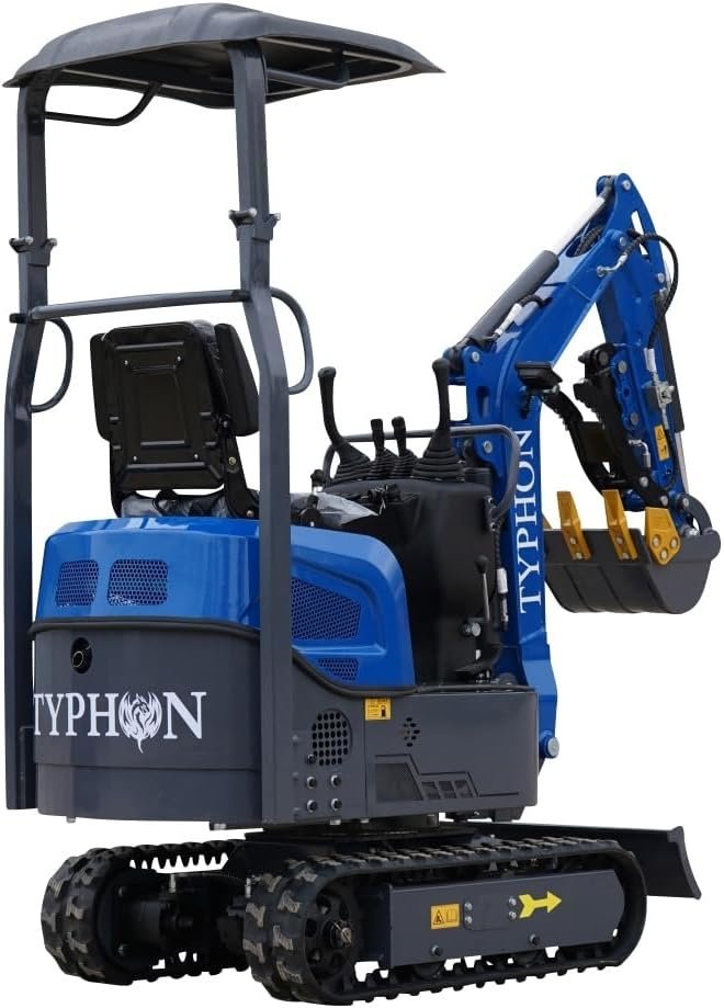 Terror XI Storm Mini Excavator �C 1.1 Ton Trench Digger with Boom Swing, Hydraulic Thumb Clip, Bucket, Hydraulic Oil Cooler - Image 4