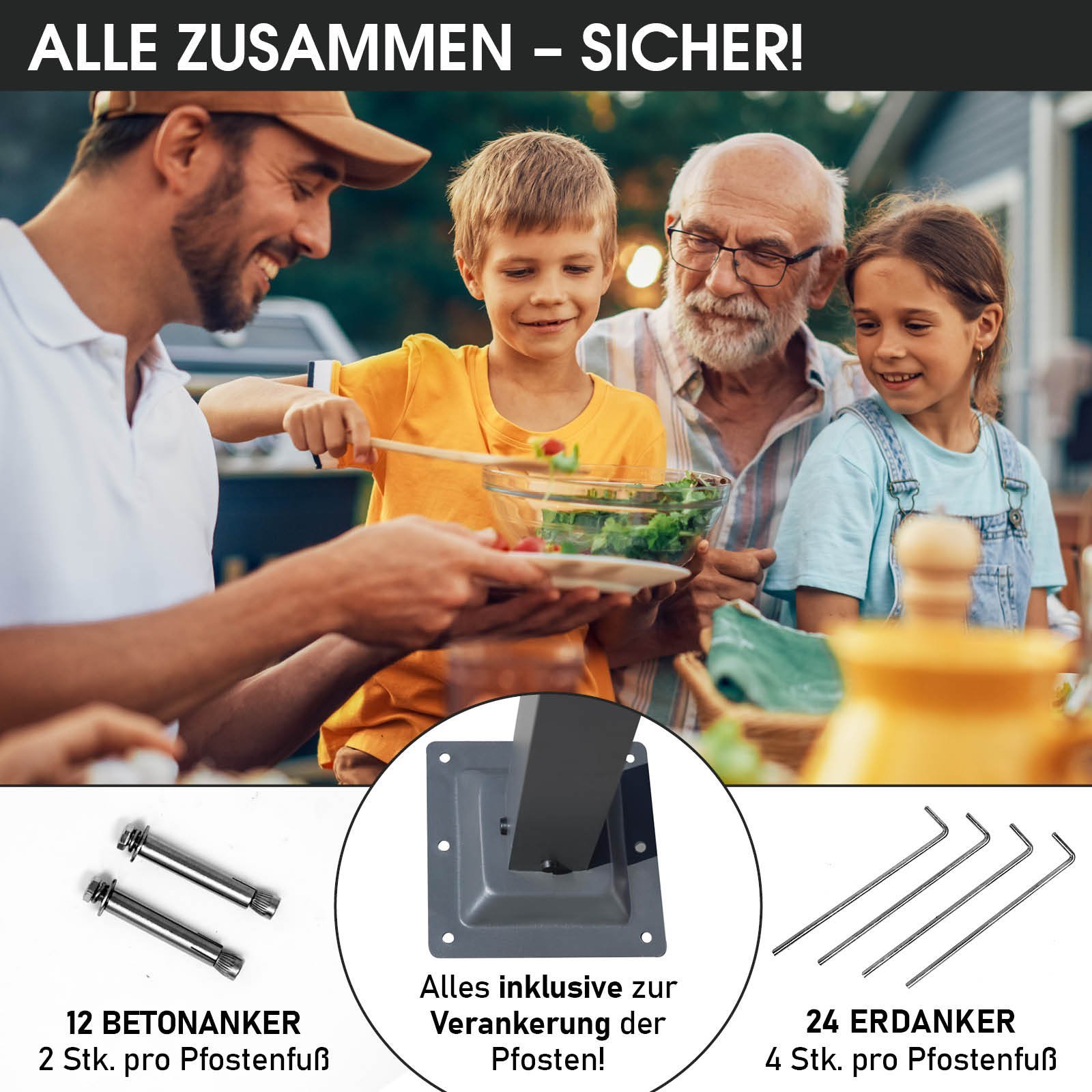 BRAST Alu Pavillon PREMIUM 3,6x4,8m beige - Image 10