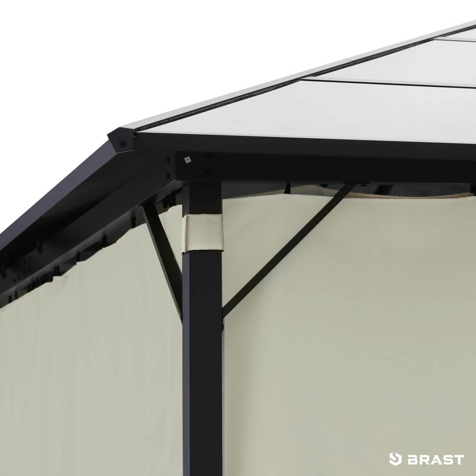 BRAST Alu Pavillon PREMIUM 3,6x4,8m beige - Image 12