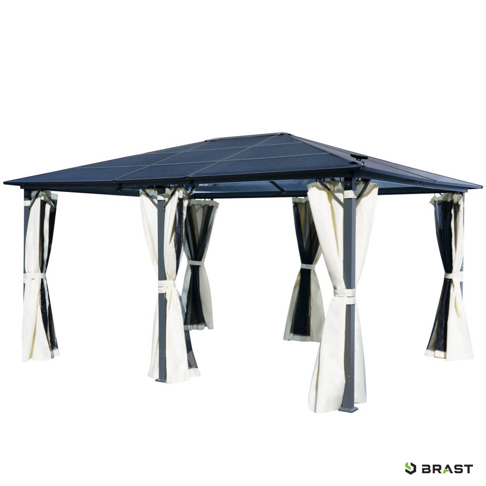 BRAST Alu Pavillon PREMIUM 3,6x4,8m beige - Image 16