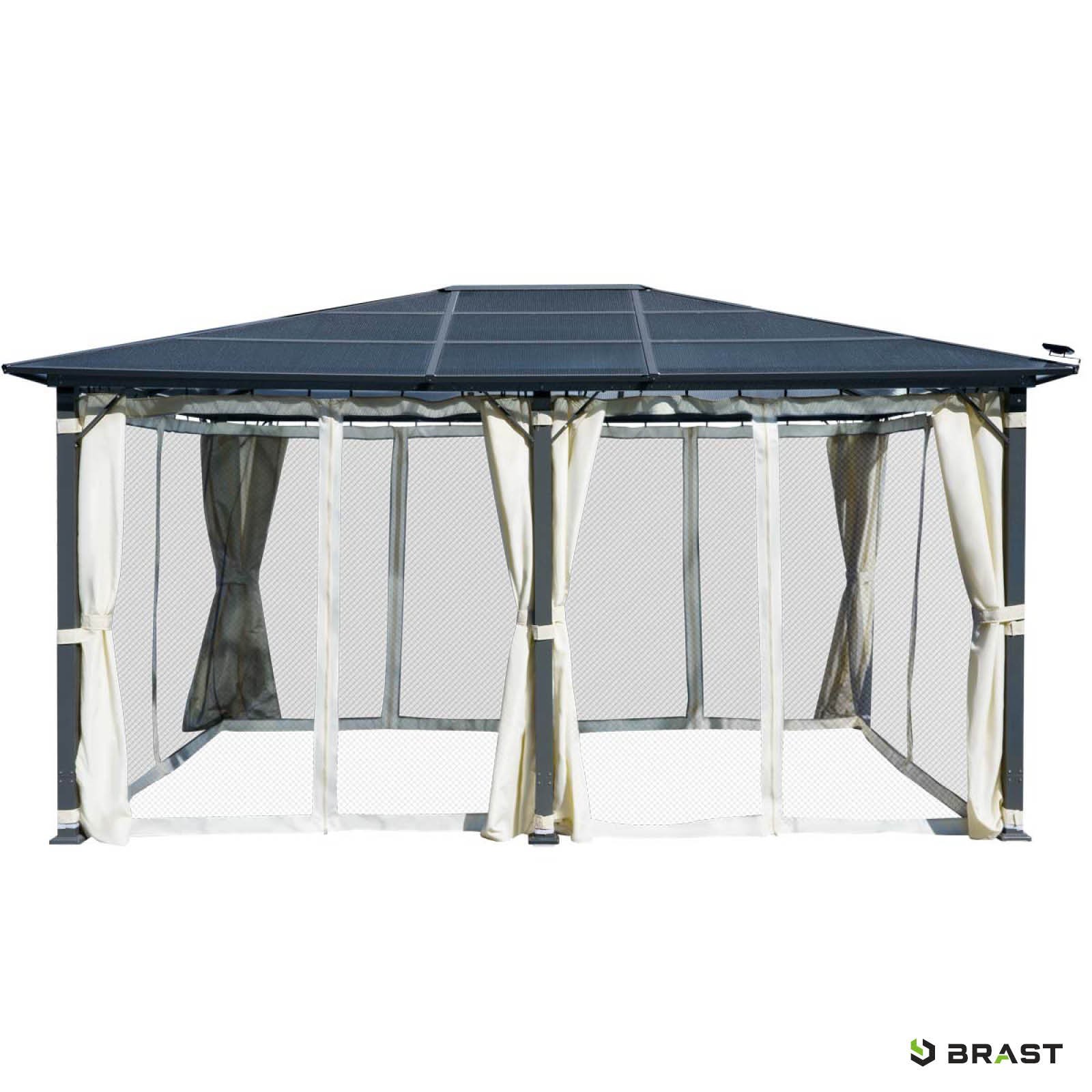 BRAST Alu Pavillon PREMIUM 3,6x4,8m beige - Image 18