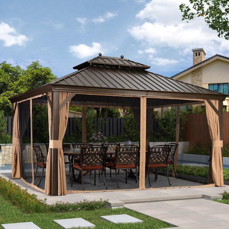 12 Ft. W x 14 Ft. D Metal Gazebo - Image 9
