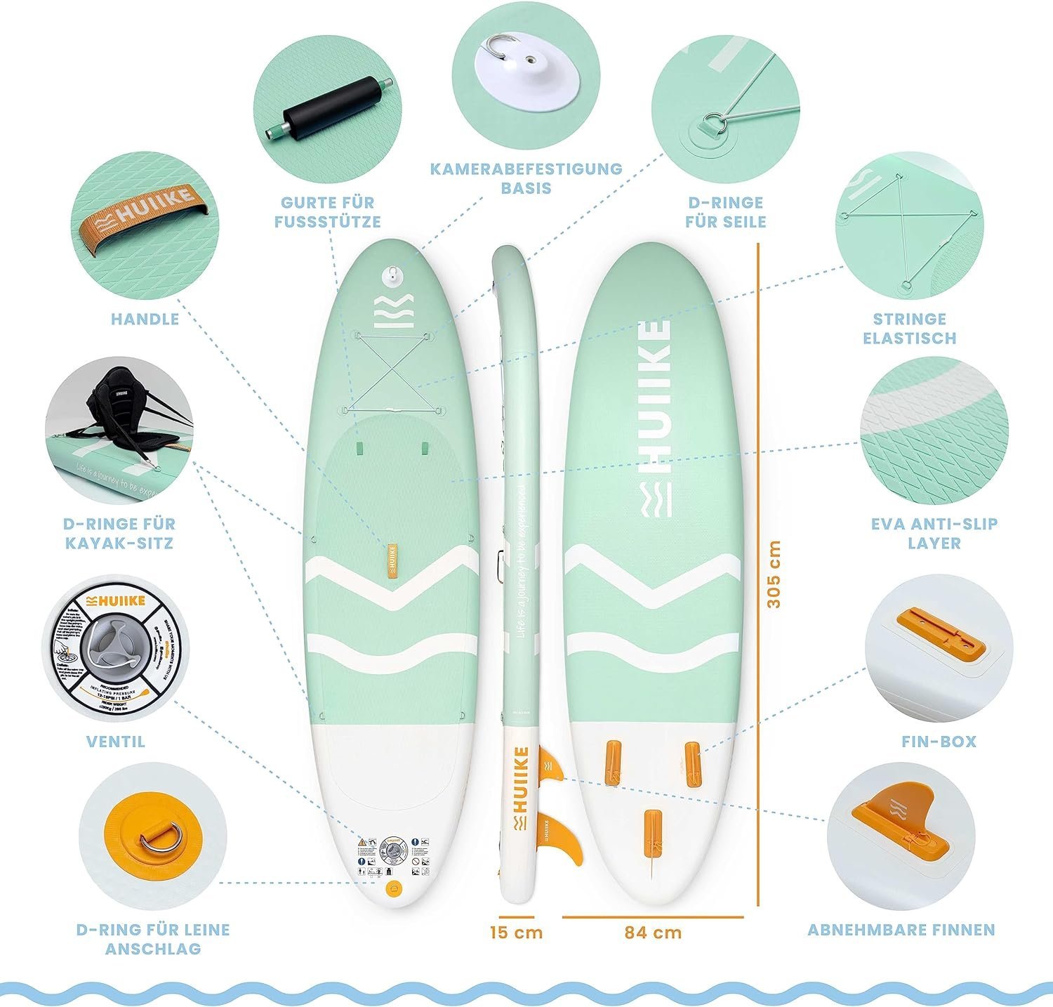 Stand Up Paddling Board High Quality Accessories - HUIIKE - Image 3