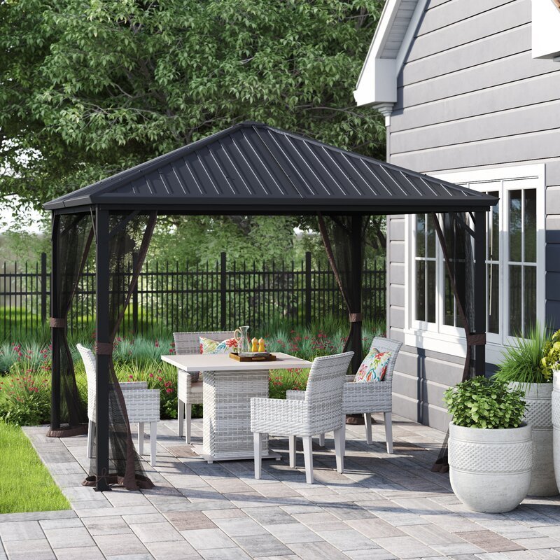 Acuff 10 Ft. W x 10 Ft. D Steel Patio Gazebo - Image 2