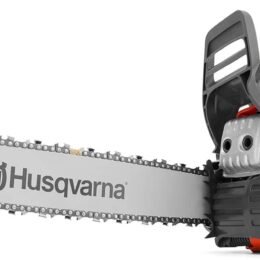Husqvarna 445 Gas Chainsaw, 50-cc 2.8-HP, 2-Cycle X-Torq Engine, 18 Inch Chainsaw with Automatic Oiler, For Wood Cutting and Tree Trimming