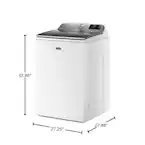 Alternative view of 5.2 cu. ft. Smart Capable White Top Load Washing Machine with Extra Power, ENERGY STAR