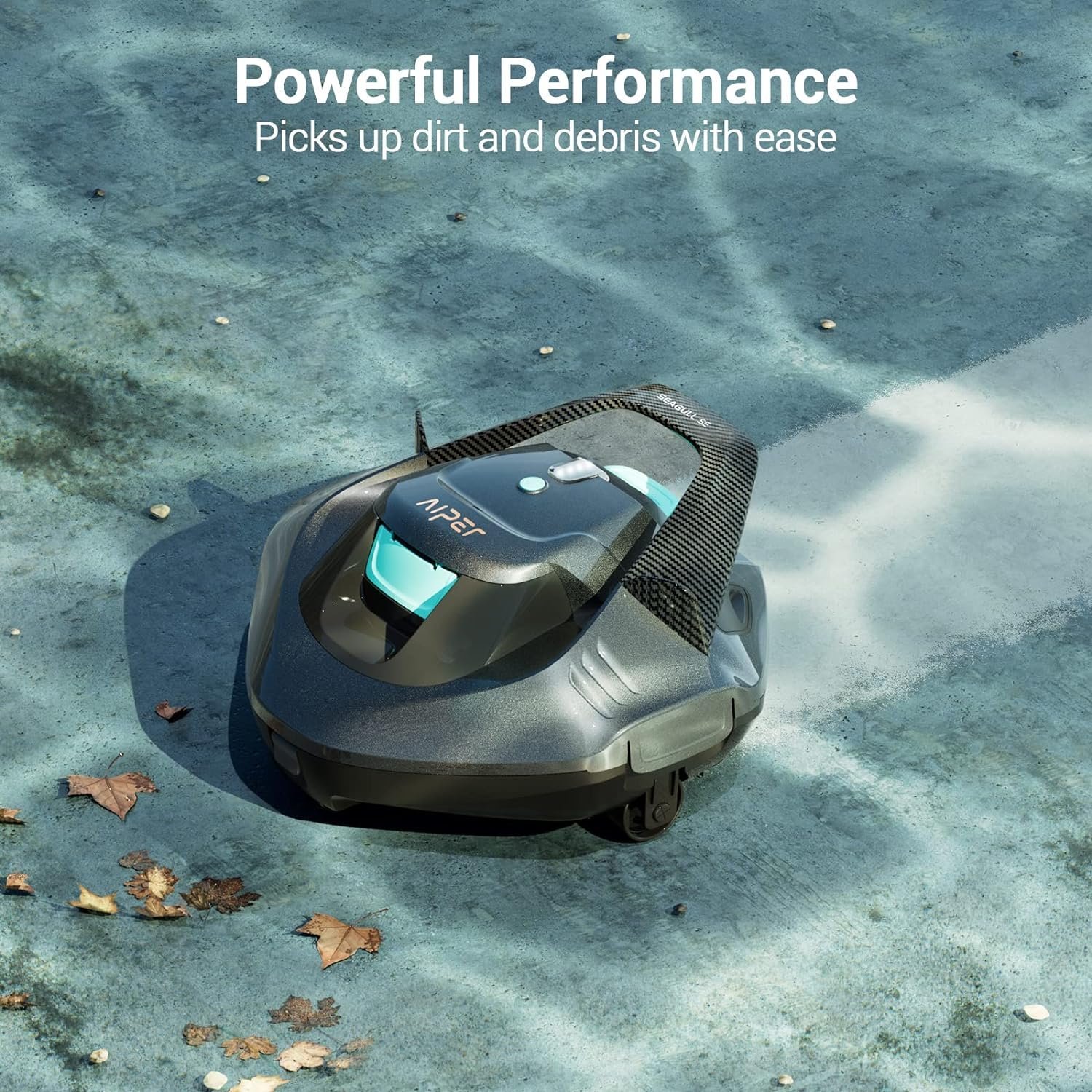 AIPER Pool Robot, Pool Vacuum with 90 Minutes Runtime, Pool Cleaner with Dual Drive Motor, Cordless, Ideal for Pools Under 80 Square Meters - Image 3