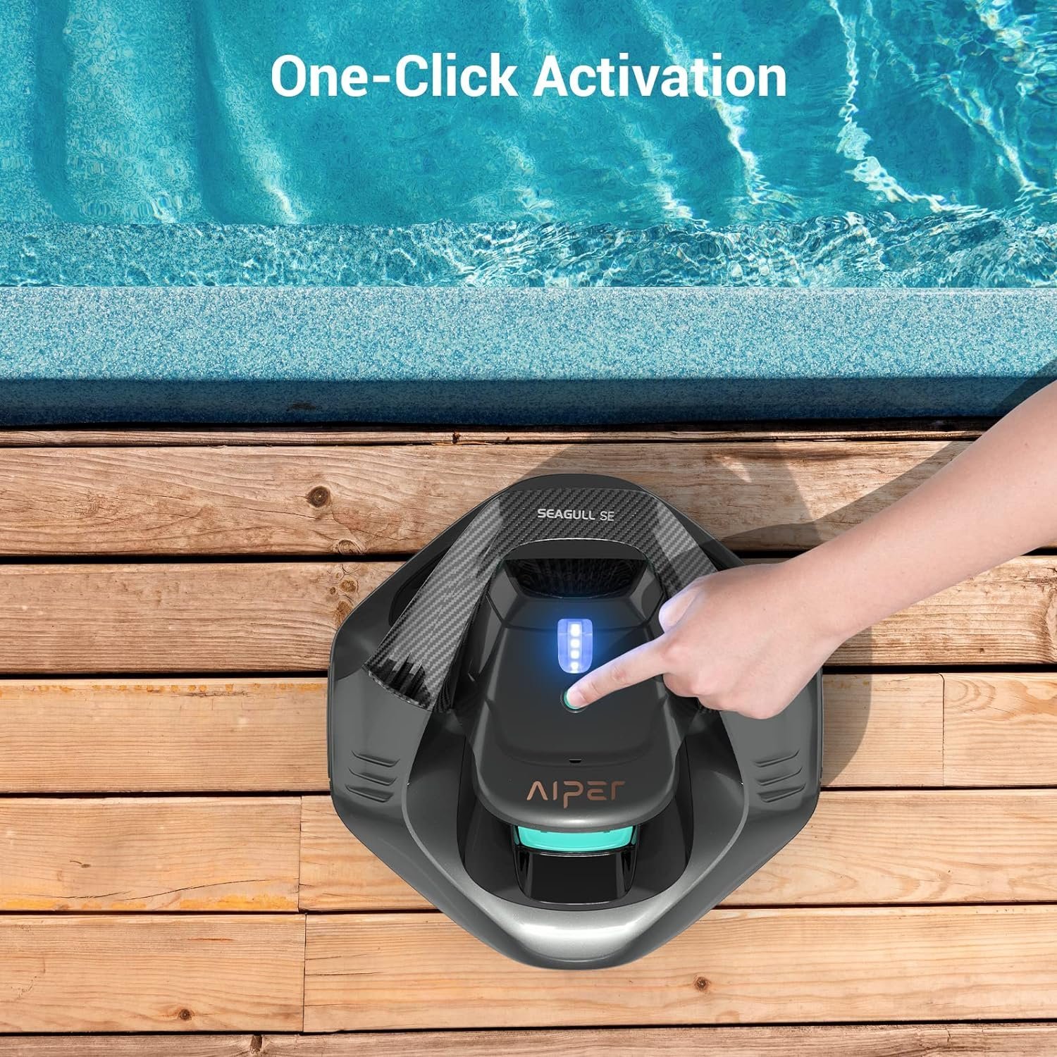 AIPER Pool Robot, Pool Vacuum with 90 Minutes Runtime, Pool Cleaner with Dual Drive Motor, Cordless, Ideal for Pools Under 80 Square Meters - Image 5