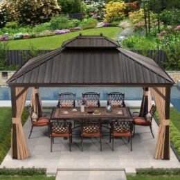 Alternative view of 12 Ft. W x 14 Ft. D Metal Gazebo