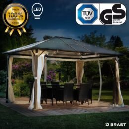 Alternative view of BRAST Alu-Pavillon SUMMERDREAM 3x4m beige inkl. LEDs