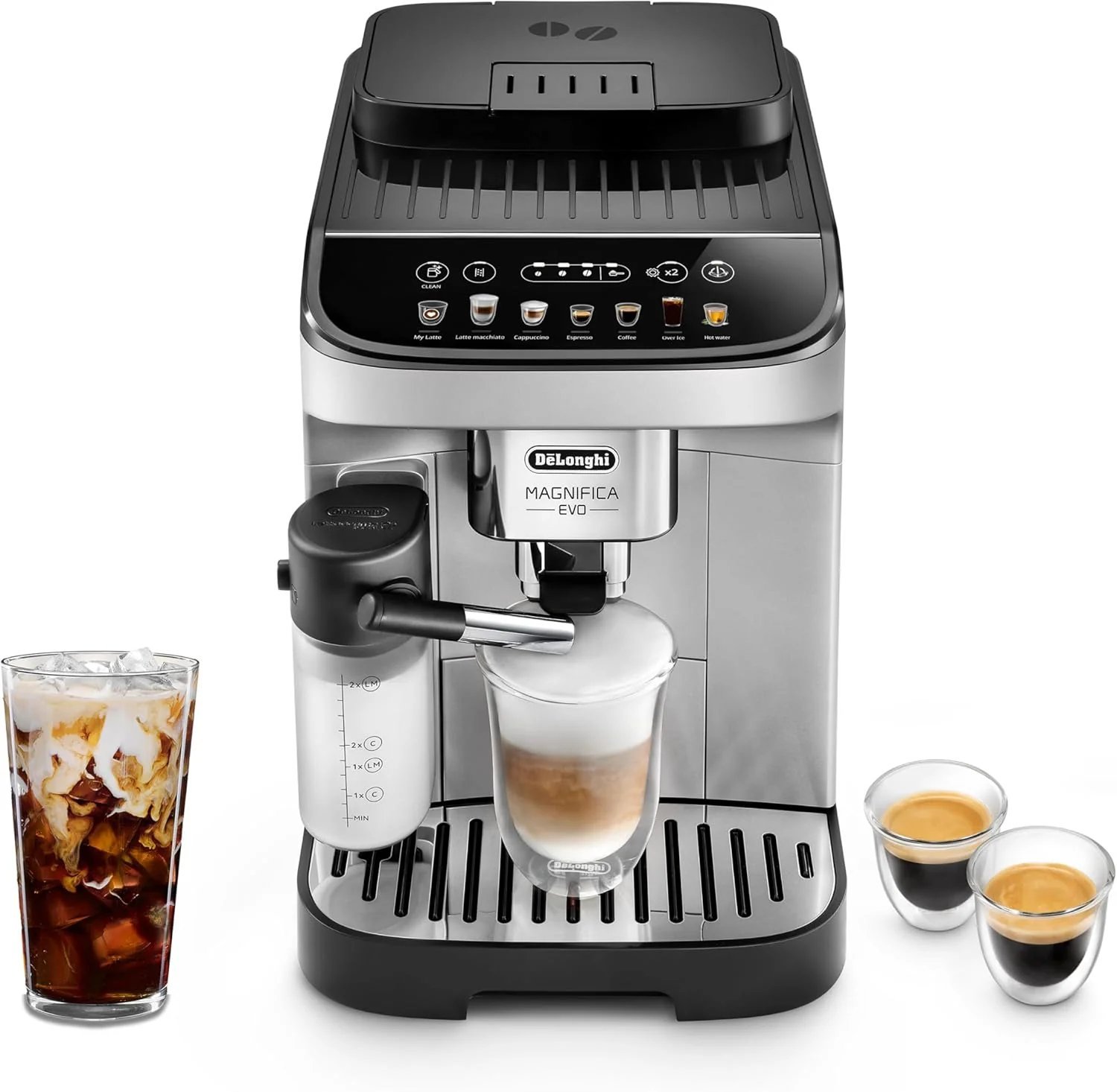 De'Longhi Magnifica Start Automatic Espresso Machine with Auto Milk Frother & Built in Grinder - 5 One-Touch Recipes, Easy-to-Clean, Home Barista Coffee Maker for Lattes, Cappuccino, Iced Coffee - Image 6