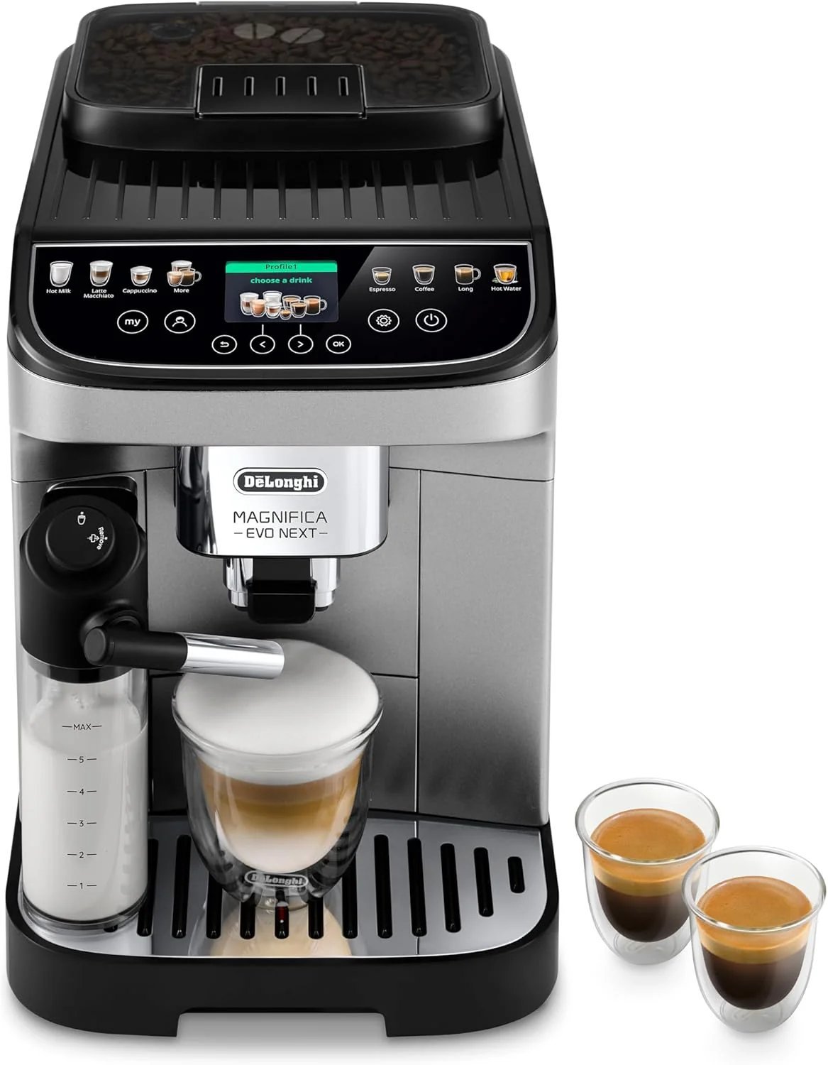 De'Longhi Magnifica Start Automatic Espresso Machine with Auto Milk Frother & Built in Grinder - 5 One-Touch Recipes, Easy-to-Clean, Home Barista Coffee Maker for Lattes, Cappuccino, Iced Coffee - Image 8