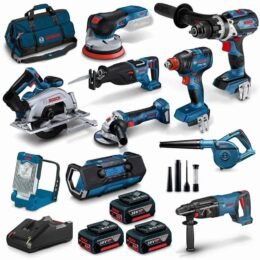 Kit combinato BOSCH 18V Brushless 12 pezzi 3 x 5,0 Ah 0615990N3B