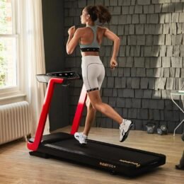 Alternative view of Reebok FR20z Floatride Treadmill - Red with Incline, Bluetooth, Walking or Running, 2.25 HP, 11.2 MPH, 264 lb. Capacity, Kinomap Compatible